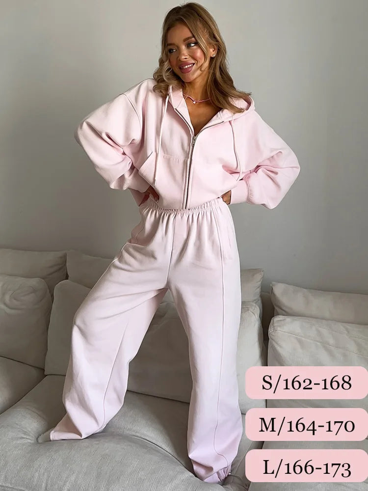 VitaCare™ LuxeFleece Zip Hoodie & Jogger Tracksuit