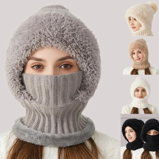 3-in-1 Multifunctional Knitted Winter Hat, Scarf & Face Mask