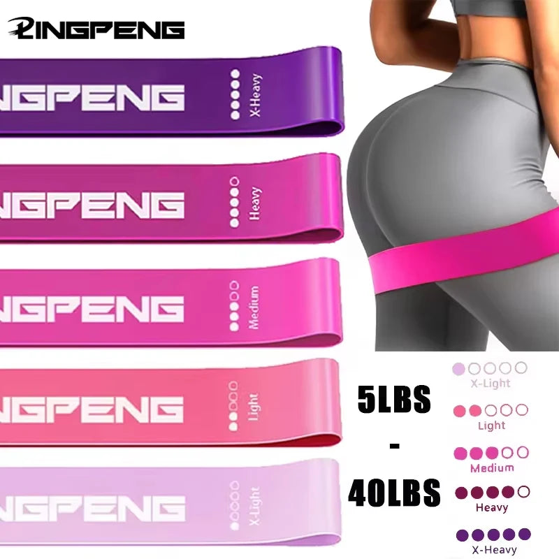 VitaLINGPENG 5-Piece Latex Loop Resistance Bands Set