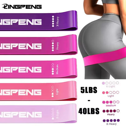 VitaLINGPENG 5-Piece Latex Loop Resistance Bands Set