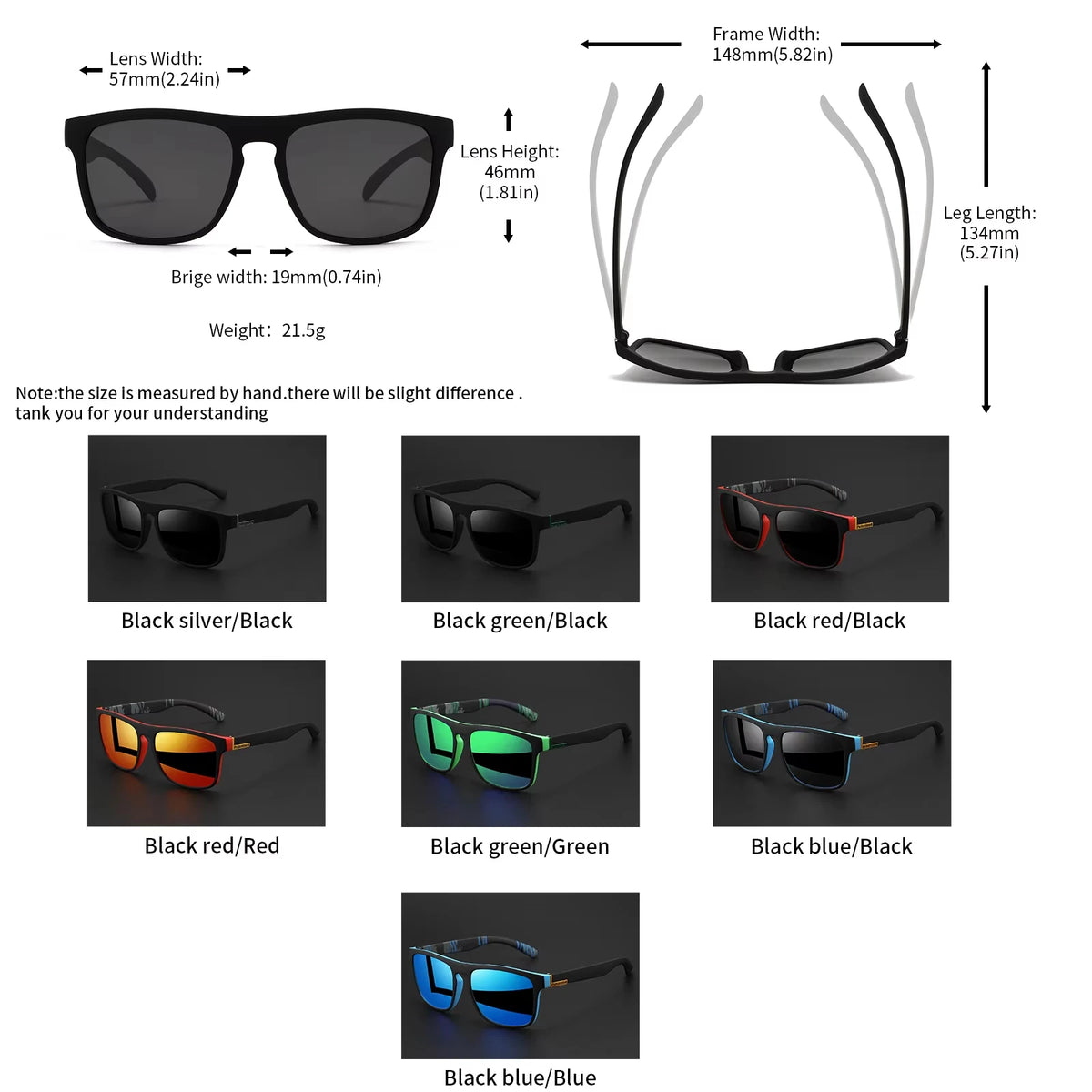 VitaCare™ ShadowShield Polarized Classic Square Sports Sunglasses