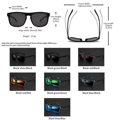 VitaCare™ ShadowShield Polarized Classic Square Sports Sunglasses