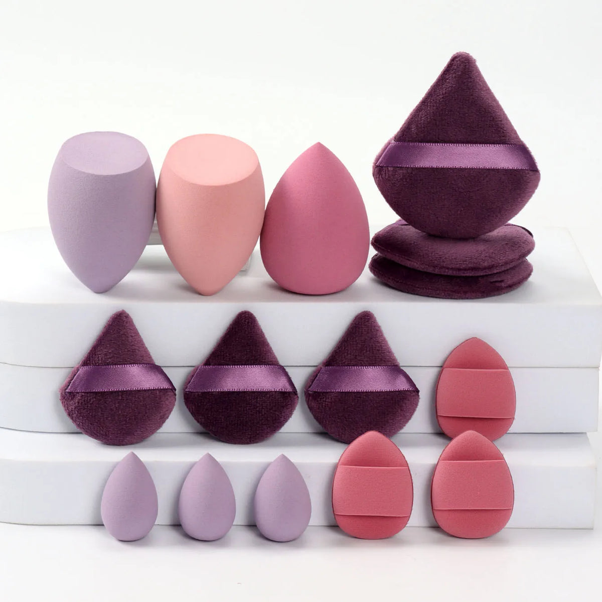 Vita 15-Piece Professional Makeup Sponge & Powder Puff Combo