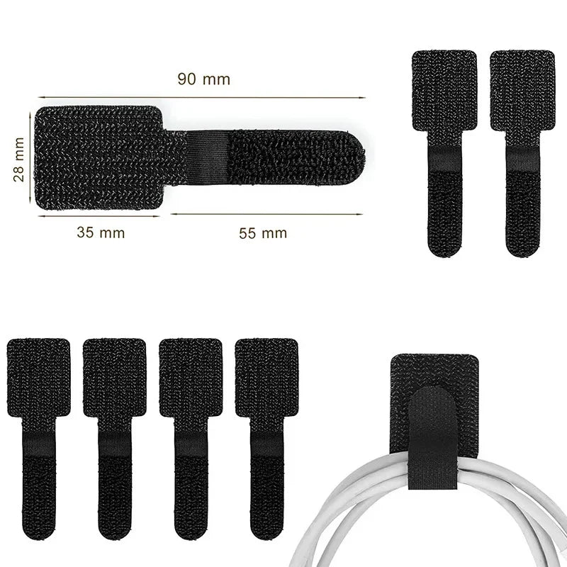 VitaHome™ CordLock Pro Reusable Self-Adhesive Cable Management Straps (20 PCS)
