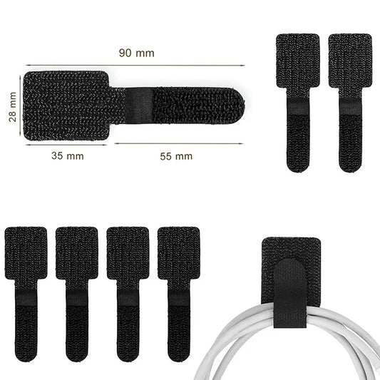 VitaHome™ CordLock Pro Reusable Self-Adhesive Cable Management Straps (20 PCS)
