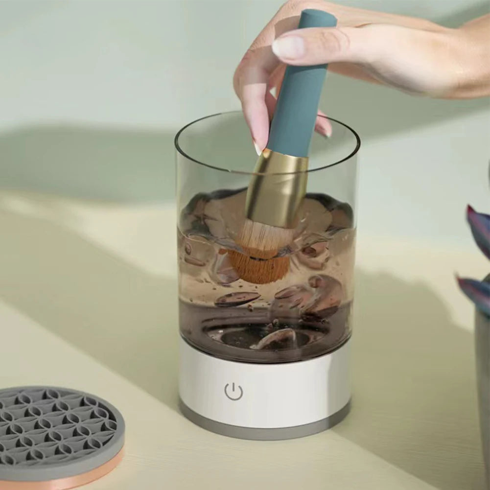Pinselreiniger elektrisch mit USB und Staubschutz – Ansicht 2