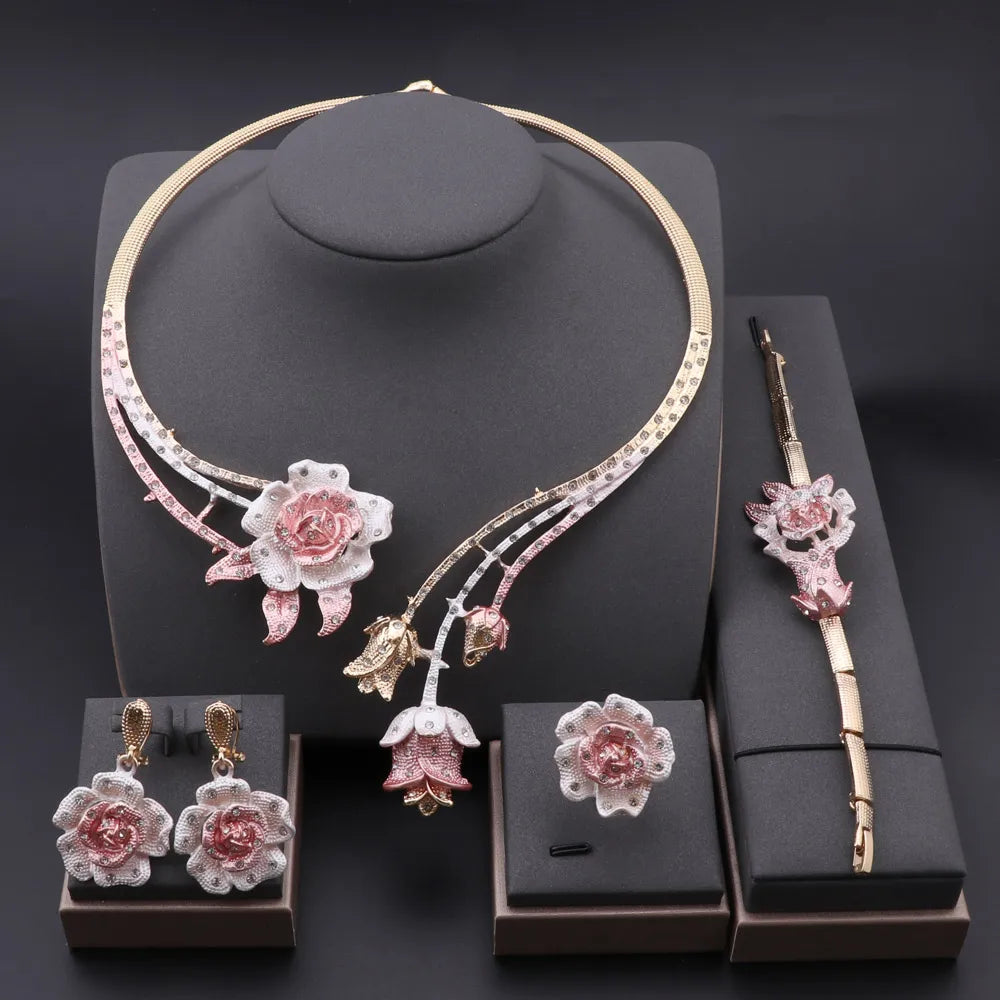 Schmuckset in Silberoptik vierteilig – Ansicht 8