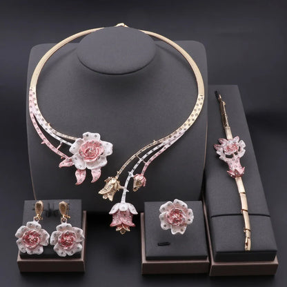 Schmuckset in Silberoptik vierteilig – Ansicht 8