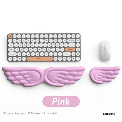 VitaHome™ CloudRest Angel Wing Memory Foam Wrist Rest & Mouse Cushion
