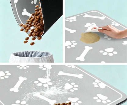 1pc Pet Stain-Resistant, Easy-To-Wash, Splash-Proof Mat