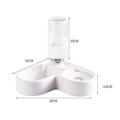 Automatic Drinking Love Pet Bowl Moisture-proof Cat Bowl Dog Basin Dual-use Multi-functional Drinking And Feeding – Ansicht 6