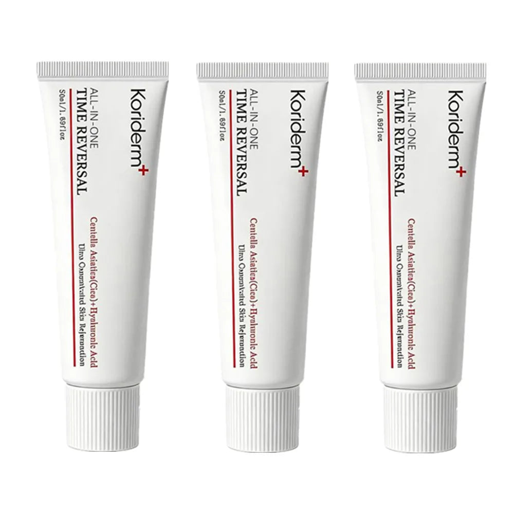 Koriderm All-In-One Time Reversal Cream - Cica+Hyaluronic Acid Deep Hydration Firming & Lifting Reduces Wrinkle Skin Moisturizer
