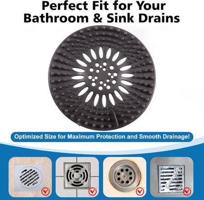 Vital™ DrainGuard Silicone Hair Catcher & Drain Cover