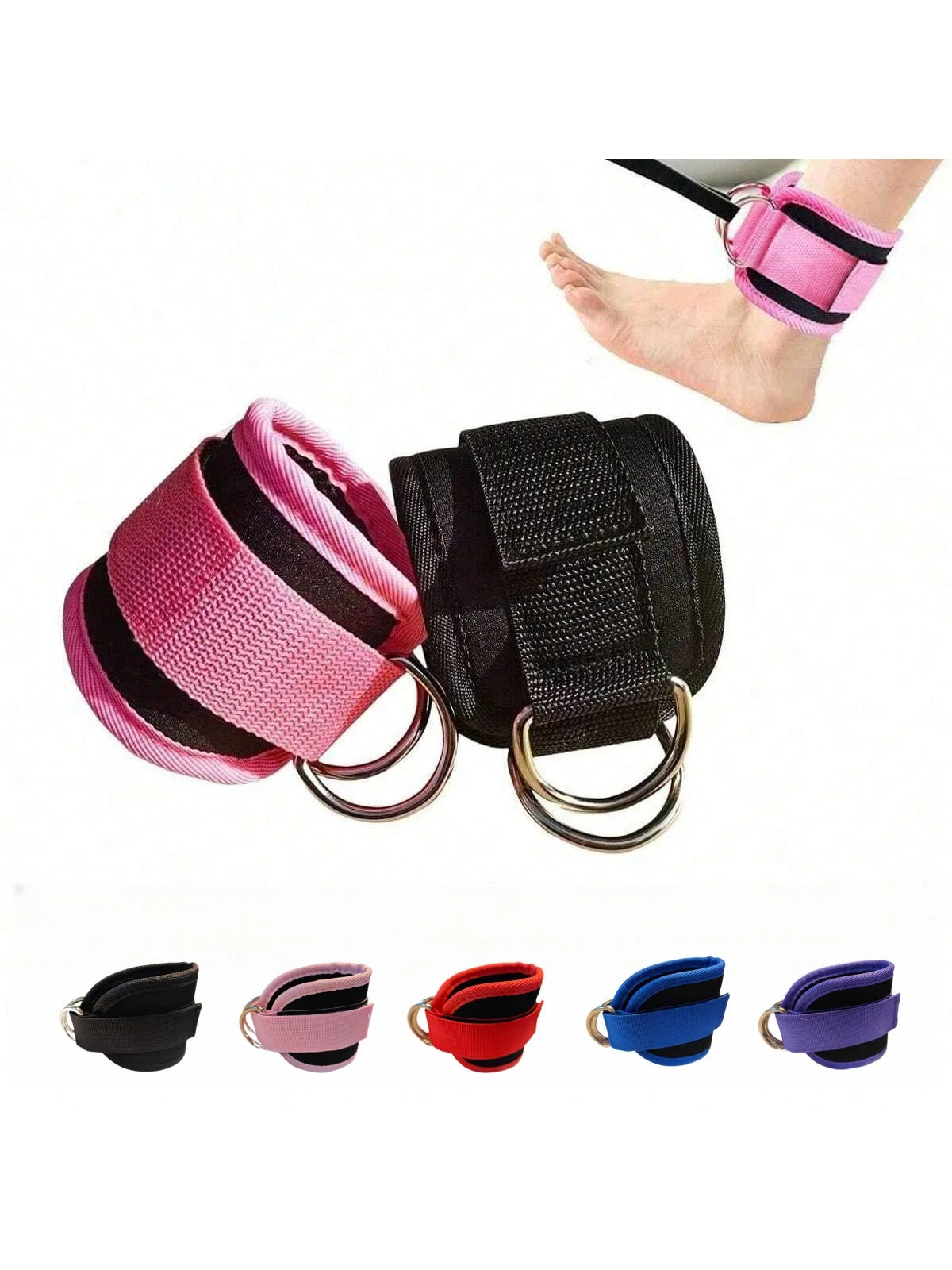 VitaCare™ IronCuff Pro Adjustable D-Ring Fitness Ankle Straps