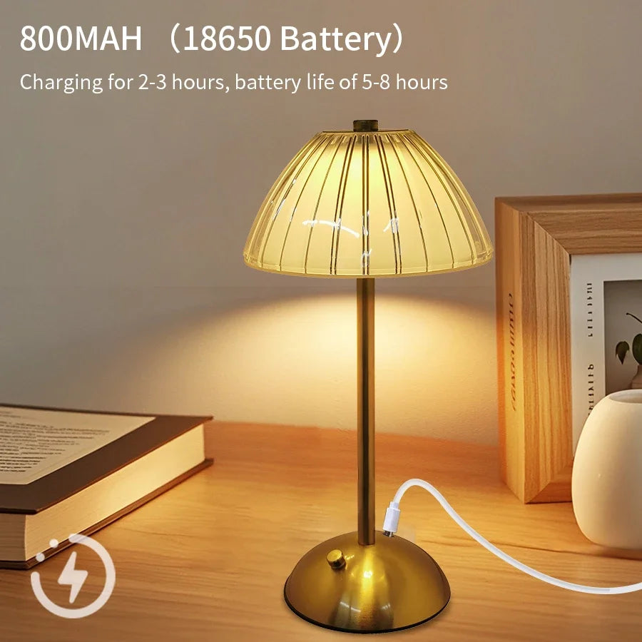 Tischlampe LED dimmbar kabellos mit Touch-Sensor – Ansicht 5