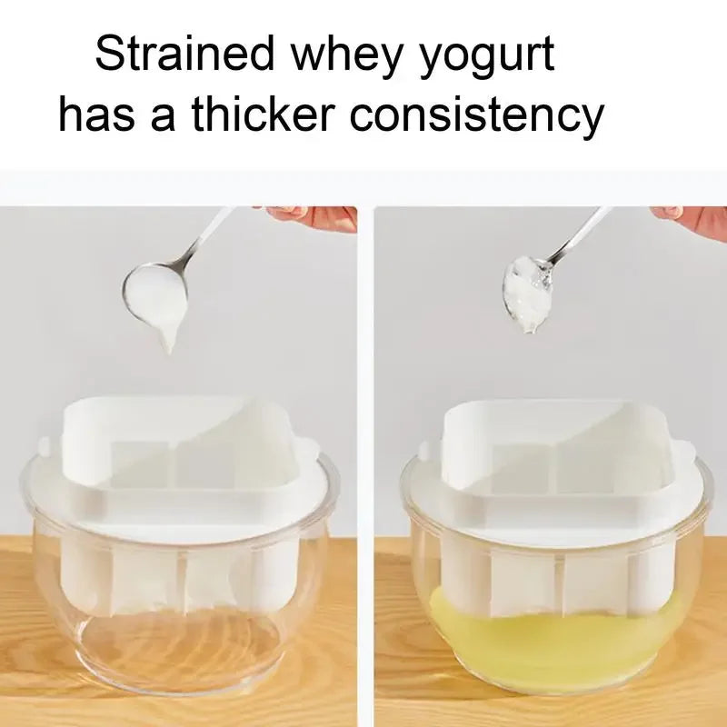 VitaHome™ PurePress Transparent Fridge Yogurt & Cheese Press – Ansicht 4