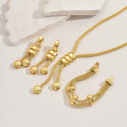 Schmuckset mit Quaste und langer Kette – Ansicht 4