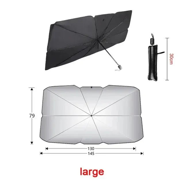 Vital™ ShieldPro Foldable Car Windshield Sunshade Umbrella