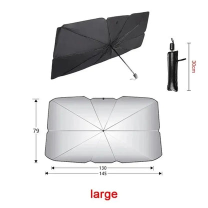 Vital™ ShieldPro Foldable Car Windshield Sunshade Umbrella
