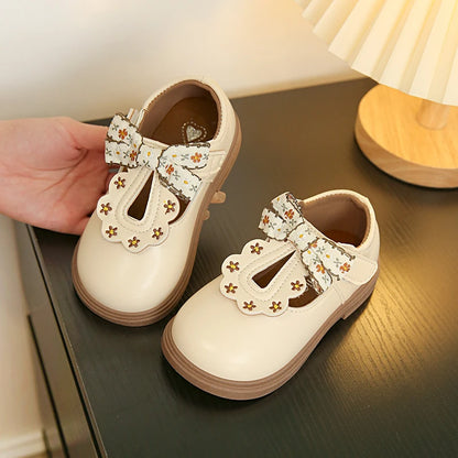 VitaHome™ BowDelight T-Strap Kids Oxford Shoes