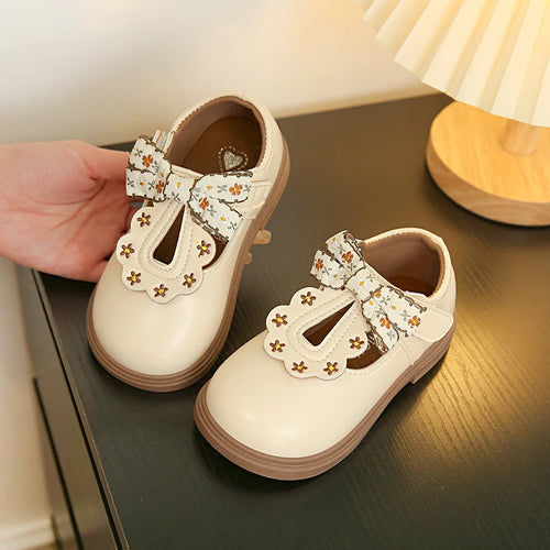 VitaHome™ BowDelight T-Strap Kids Oxford Shoes