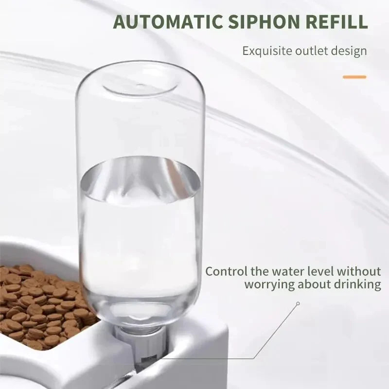 Automatic Drinking Love Pet Bowl Moisture-proof Cat Bowl Dog Basin Dual-use Multi-functional Drinking And Feeding – Ansicht 3
