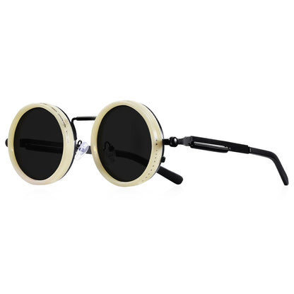 Vita Retro Punk Adjustable Polarized Round Sunglasses