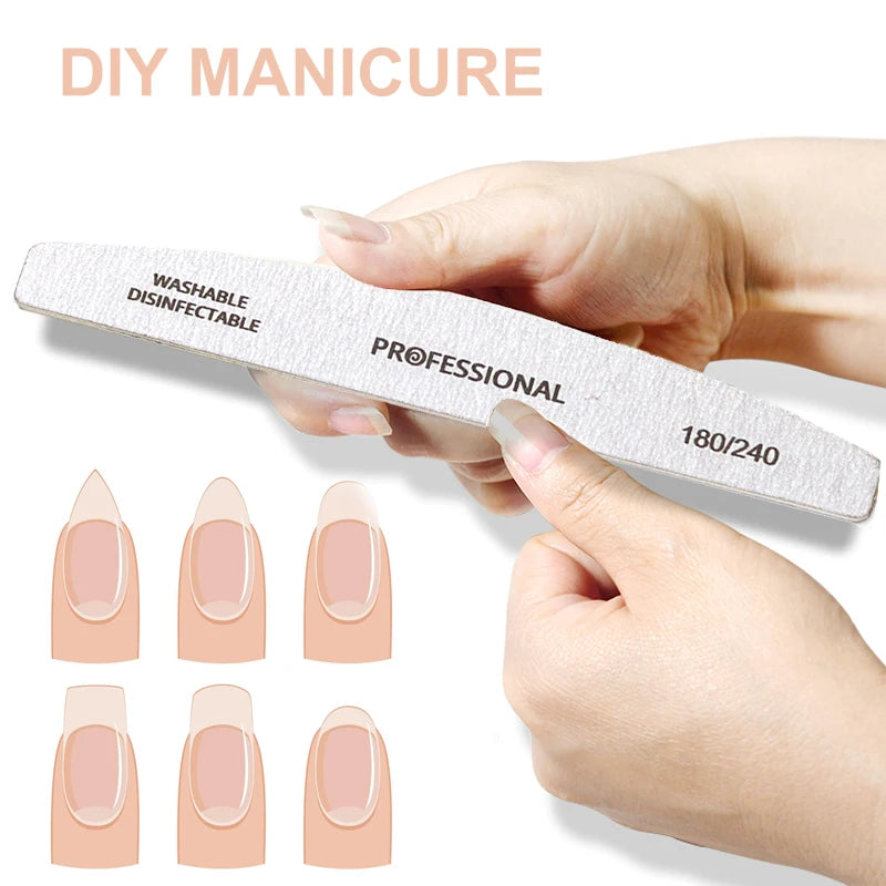 VitaCare™ ProBuffer Double-Sided Wooden Nail Files (10-Pack)