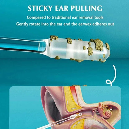 Reusable Gentle Silicone Earwax Removal Sticks (24pcs)