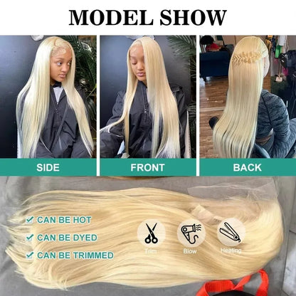 Vital™ Perücke Echthaar Blond – Ansicht 5