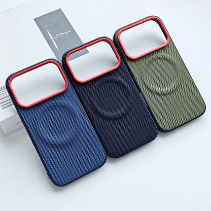 VitaPhone™ ApexLuxe Magnetic Woven Leather & TPU iPhone Case