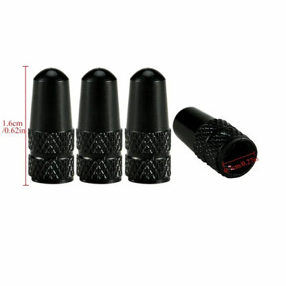 4PCS Aluminum Alloy Presta Valve Caps For Road MTB Track Racing Bike Tires French Valve Wheel Tube Covers – Ansicht 3