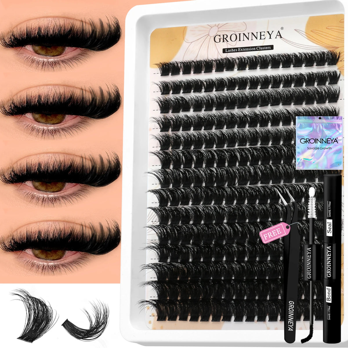 VitaCare™ LashPro DIY Salon-Grade Cluster Eyelash Extension Kit