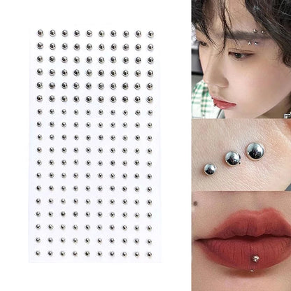 Vita 180-Piece Sparkly Crystal Stick-On Fake Nose & Lip Gems Set