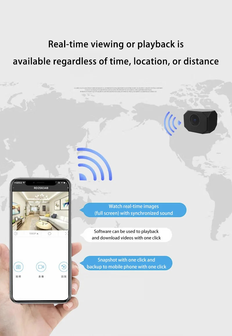 VitaHome™ ApexCam 4K Wireless Mini Security & Motion Camera
