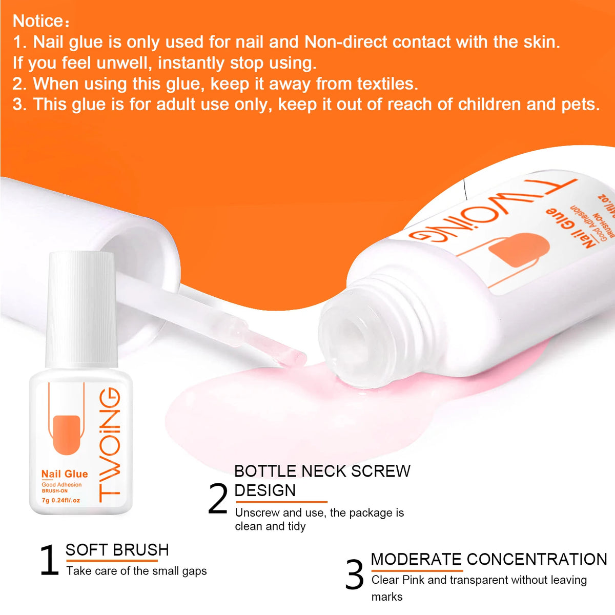 VitaCare™ BondMax Ultra-Strong Professional Nail Glue (7g)