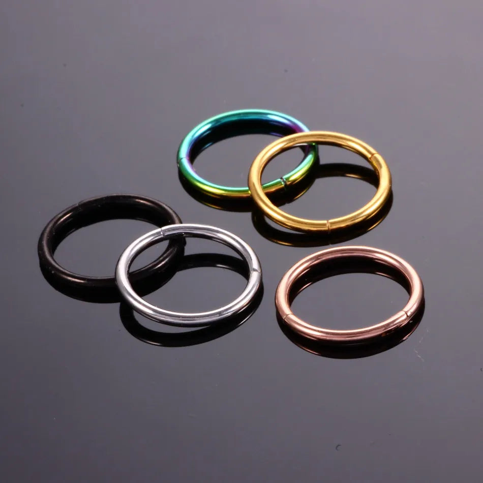Vital™ Surgical Steel Hinged Segment Nose Hoop & Septum Clicker
