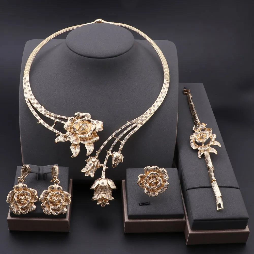 Schmuckset in Silberoptik vierteilig – Ansicht 9