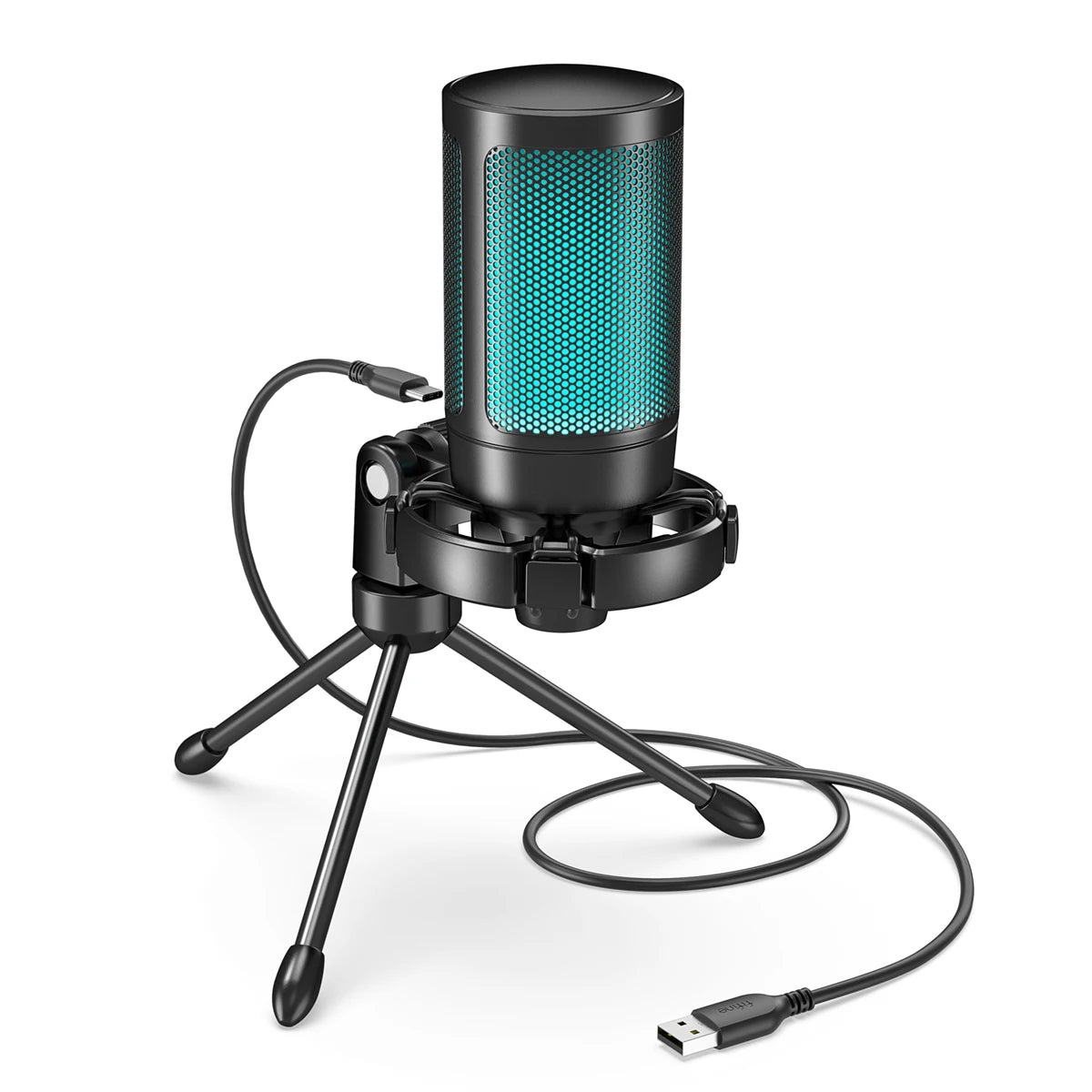 VitaHome™ AmpliVoice RGB Studio-Grade USB Gaming & Streaming Microphone