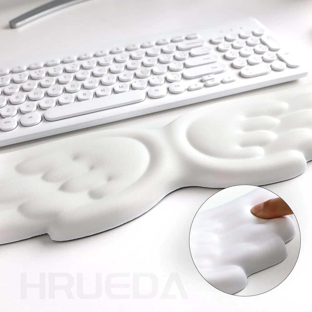 VitaHome™ CloudRest Angel Wing Memory Foam Wrist Rest & Mouse Cushion