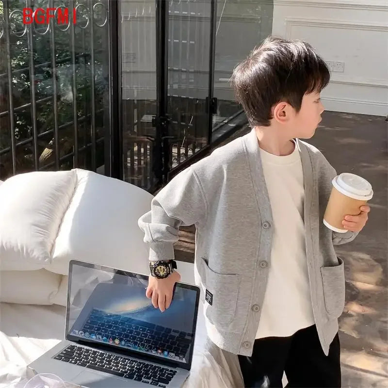 VitaHome™ LittleKnits Classic Cotton Kids Cardigan