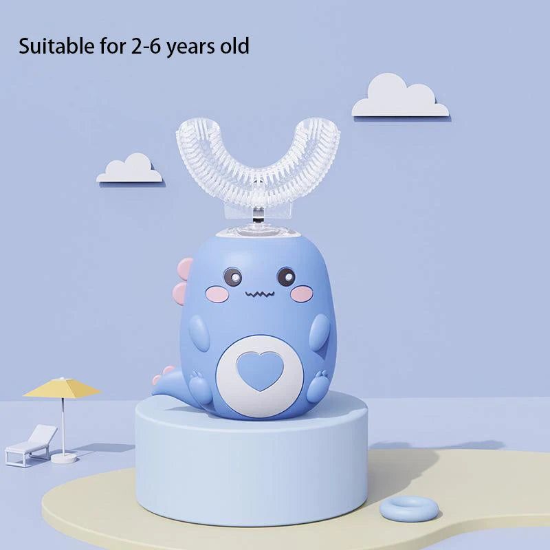 BALASHOV Kids U-Shaped Electric Silicone Sonic Toothbrush