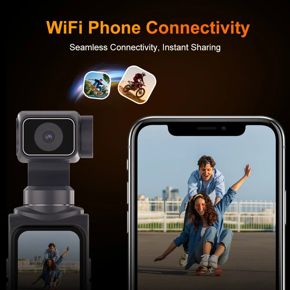 VitaHome™ ProMotion Ourlife 4K 330° Face-Tracking Gimbal Action Camera