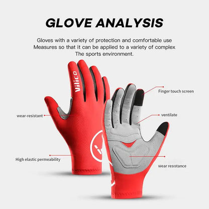 VitaCare™ AeroGrip Full-Finger Touchscreen Cycling Gloves