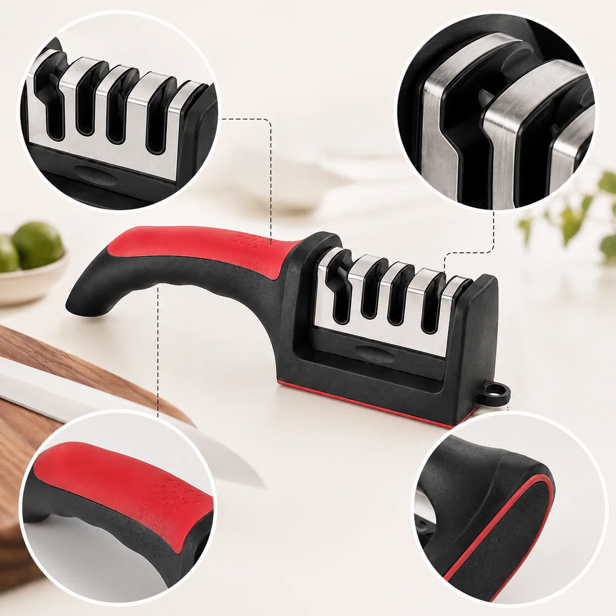VitaHome™ EdgePro 4-Stage Professional Kitchen Knife Sharpener