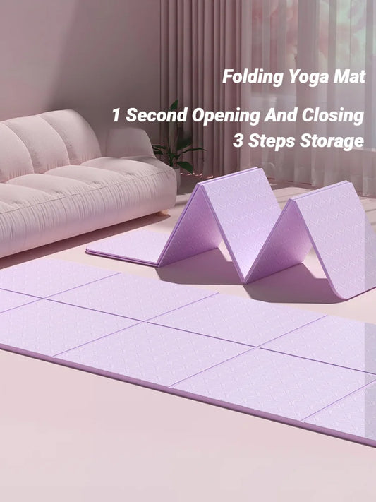 Yogamatte faltbar doppelseitig für Reisen