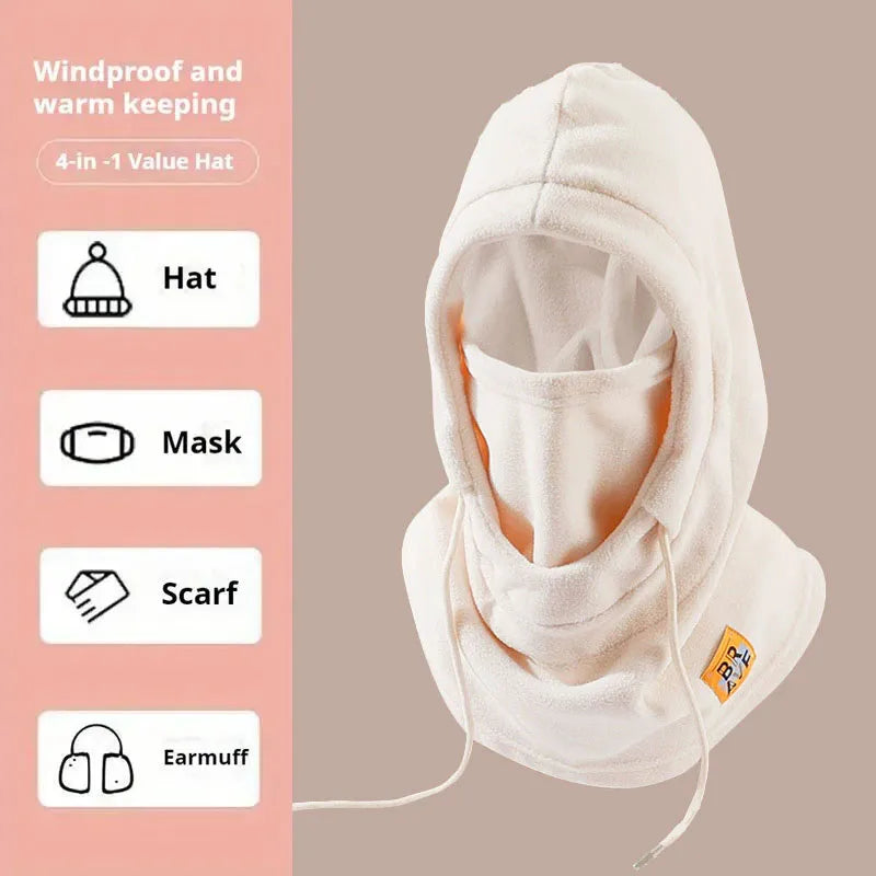 3-in-1 Winter Warm Balaclava Hat with Mask & Neck Warmer