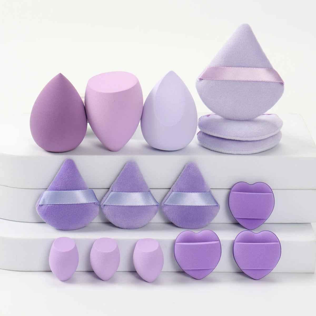 Vita 15-Piece Professional Makeup Sponge & Powder Puff Combo