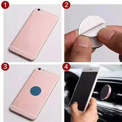 STARMAP Universal Magnetic Metal Plates for Car Phone Mount (Multi-Pack)