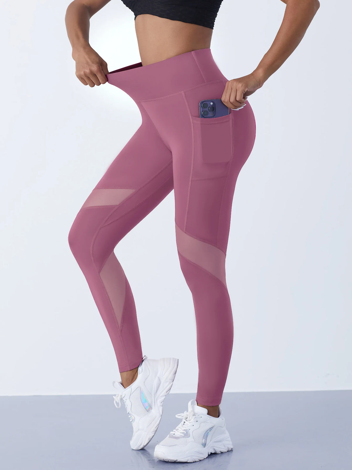 Vital™ MeshFlow High-Waist Tummy Control Yoga Leggings